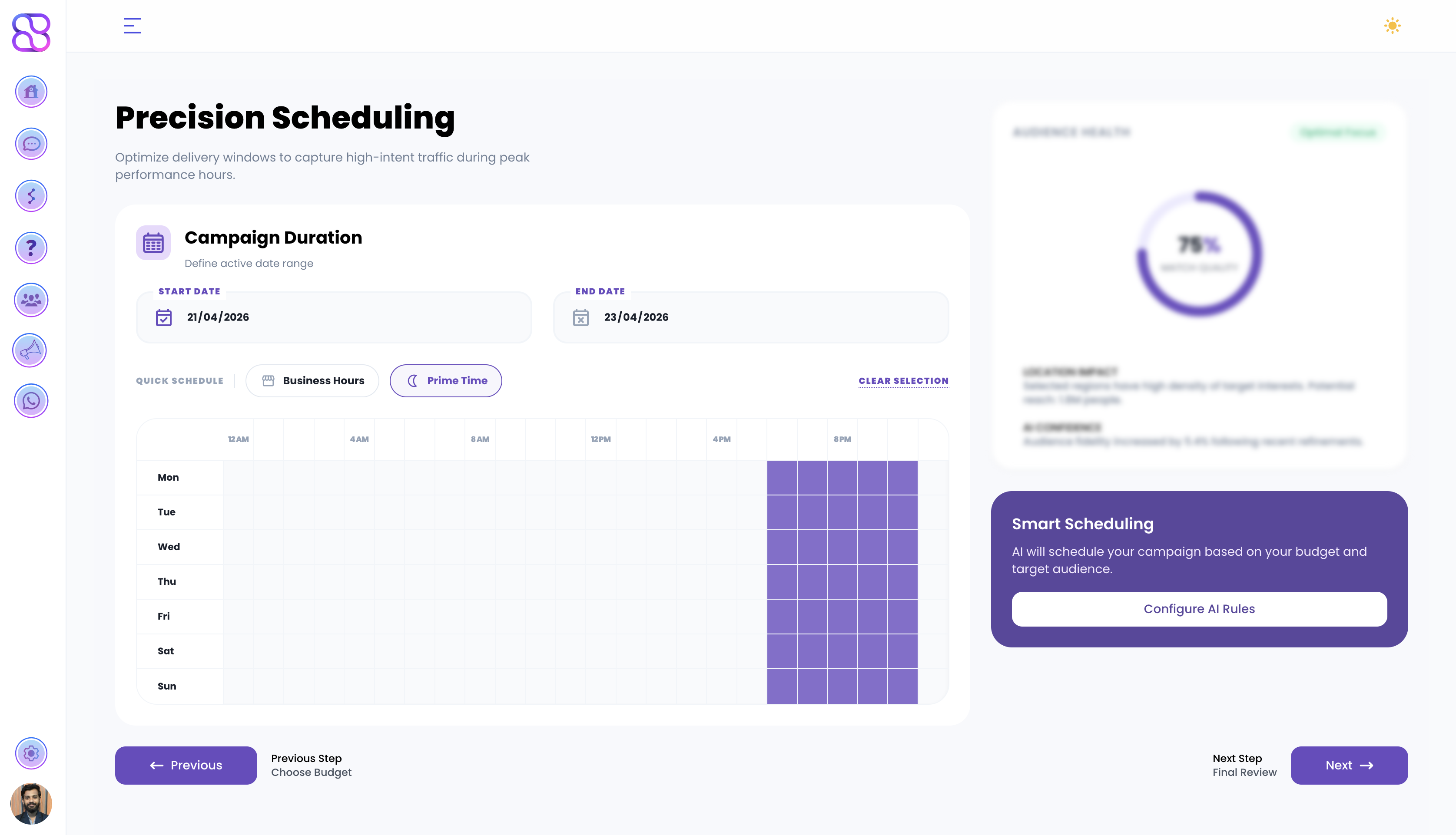 Precision Scheduling